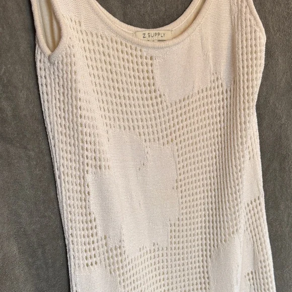 Z Supply White Crochet Tank Maxi Dress - Small - Picture 6 of 9